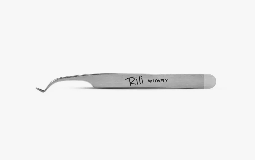 Пинцет для наращивания ресниц Rili, серия NanoFiber, тип L 5 мм