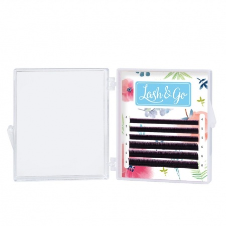 Цветные ресницы Lash&Go (микс) 6 линий