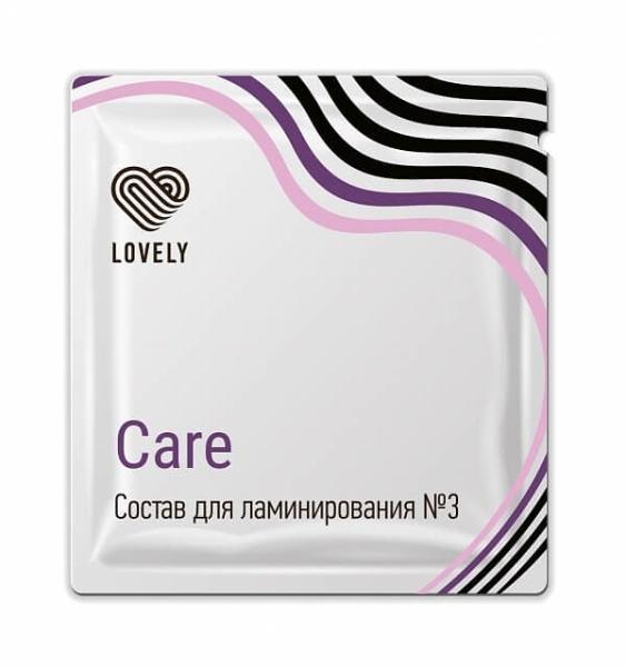 Состав для ламинирования №3 «Care» в саше, 1 г Lovely