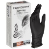 Перчатки Foxy Gloves нитриловые смотровые, цвет черный , размер M