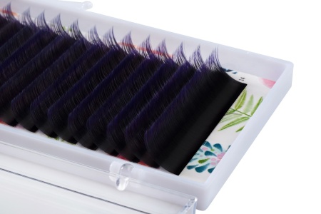 Омбре ресницы Lash&Go (микс) 16 линий (D  0,1, 7-14mm, фиолетовые)