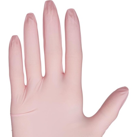 Перчатки Foxy Gloves нитриловые смотровые, цвет Розовый , размер S