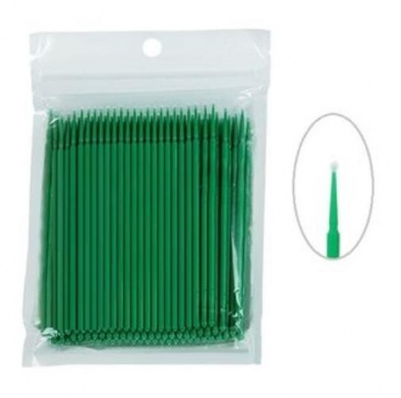 Микробраши в пакетах 100шт зеленые