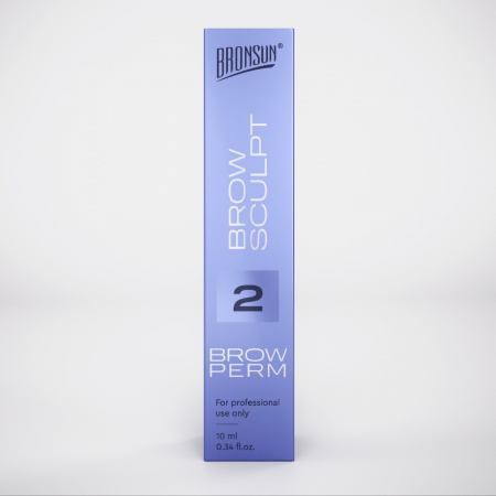 Состав №2 для долговременной укладки бровей BROW SCULPT BRONSUN, 10мл