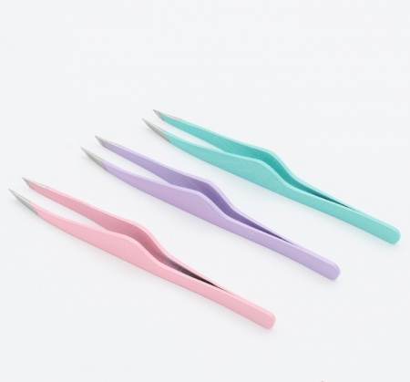 Пинцет для бровей Solinberg G803з, Tiffany,(ручная заточка) наклонное окончание с четкими гранями