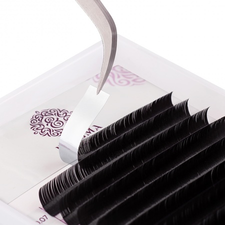 Черные ресницы ENIGMA  light MIX 16 линий