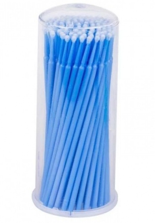 Микробраши в баночке, синие, 100 шт.