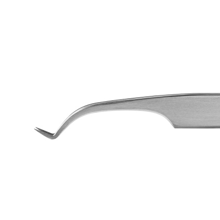 Пинцет для наращивания ресниц Rili, серия NanoFiber, тип L 5 мм с изгибом