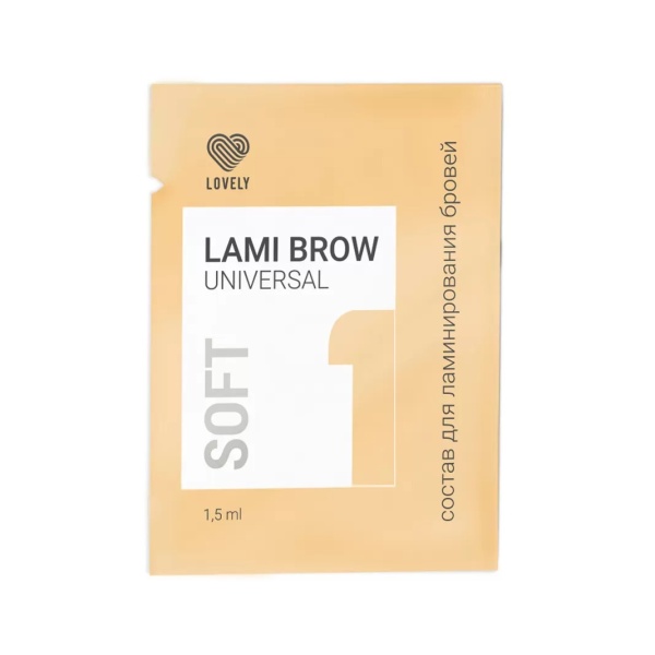 Состав для ламинирования бровей LAMI BROW UNIVERSAL, № 1 SOFT, 1,5 мл