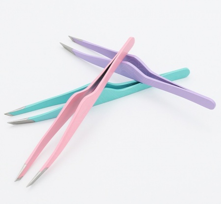 Пинцет для бровей Solinberg G803з, Tiffany,(ручная заточка) наклонное окончание с четкими гранями