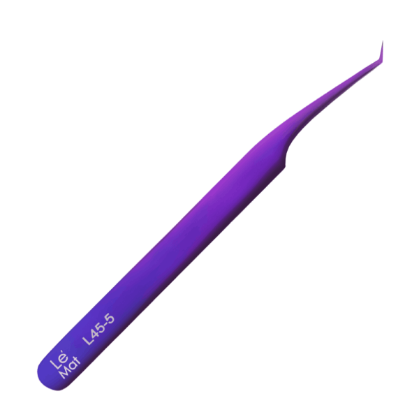Пинцет профессиональный Le Maitre "Expert" L 45-5 BLUE-PURPLE