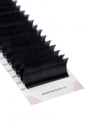 Черные ресницы ENIGMA  light MIX 16 линий