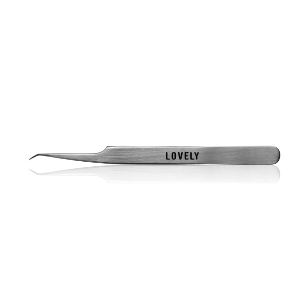 Пинцет для наращивания ресниц Lovely тип L (5 мм) Nfline (nano-fiber line)