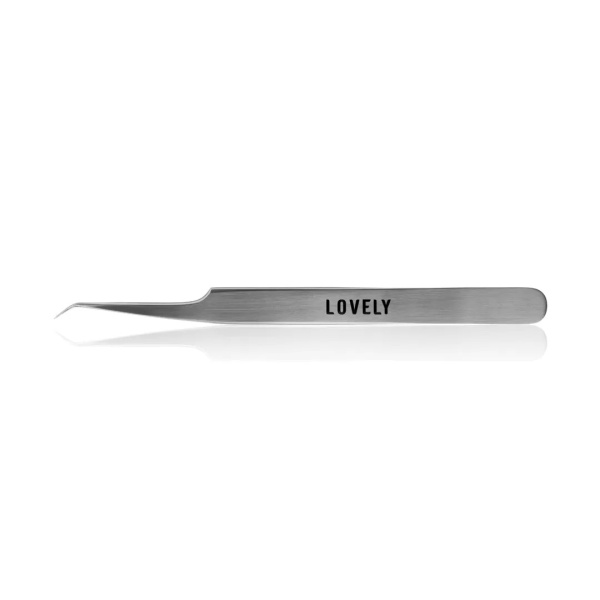 Пинцет для наращивания ресниц Lovely тип L (7 мм) Nfline (nano-fiber line)