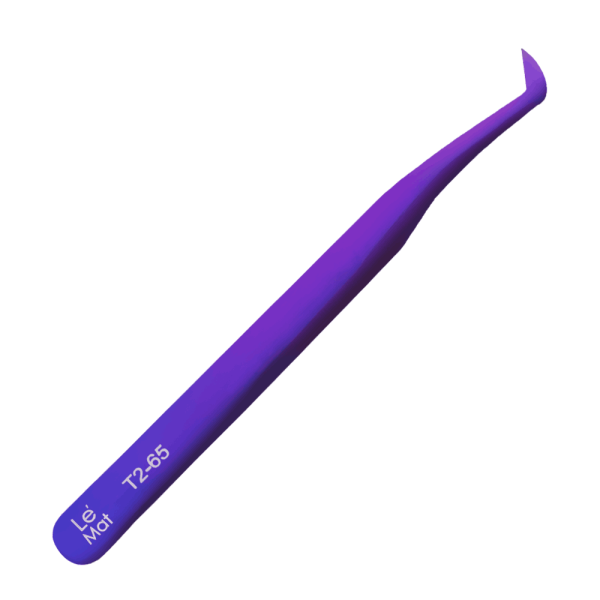 Пинцет профессиональный Le Maitre "Expert" T2 65 Blu Purpul