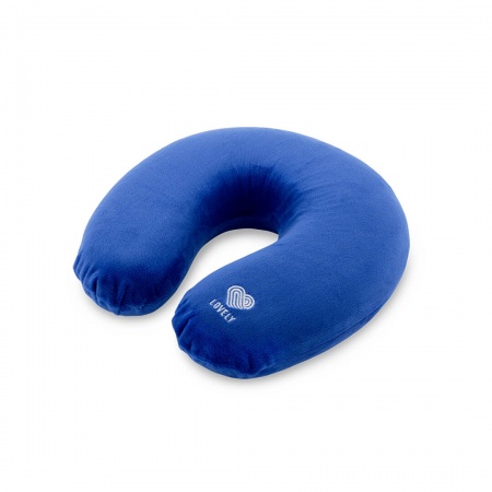 Подушка с эффектом памяти темно-синяя Lovely